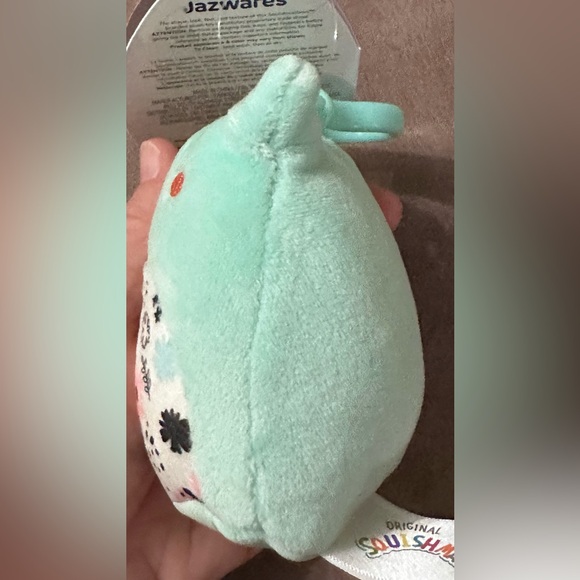 Kellytoy Fritz the Frog Squishmallow Clip-on Backpack Stuffed Plush Toy 5” - Picture 10 of 16